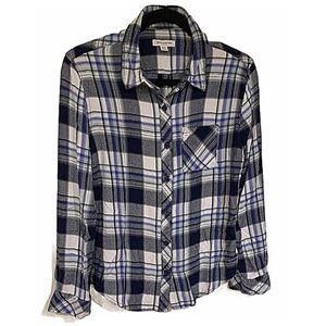 Plaid Shirt Beach Lunch Lounge Shirt Collection flannel plaid Shirt Size S